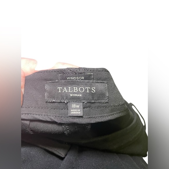 Talbots Black Windsor Plus Dress Pants Size 18W - Picture 5 of 7